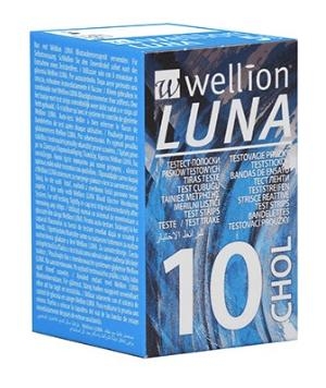 immagine Wellion Luna 10 strisce reattive Colesterolo