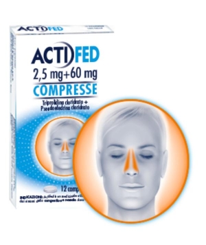 ACTIFED Pseudoefedrina Cloridrato Decongestionante compresse