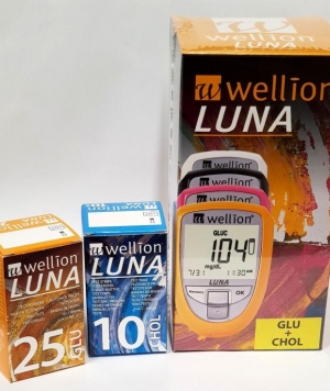 Wellion Luna Duo Misuratore Glicemia Colesterolo con Accessori Vari