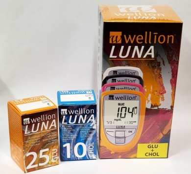immagine 0 di Wellion Luna Duo Misuratore Glicemia Colesterolo con Accessori Vari